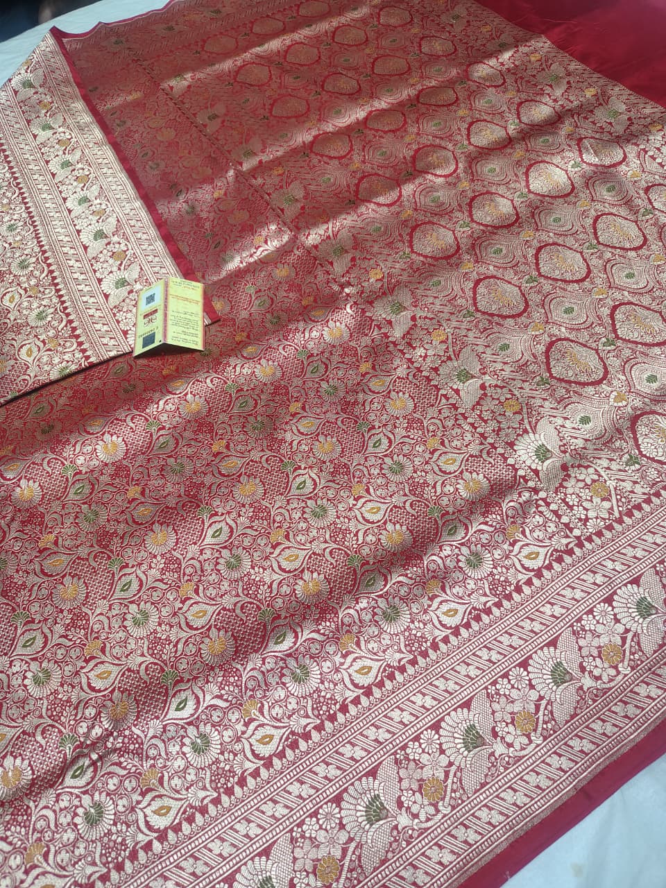 ✨ Classic Red Banarasi Silk Saree ✨
